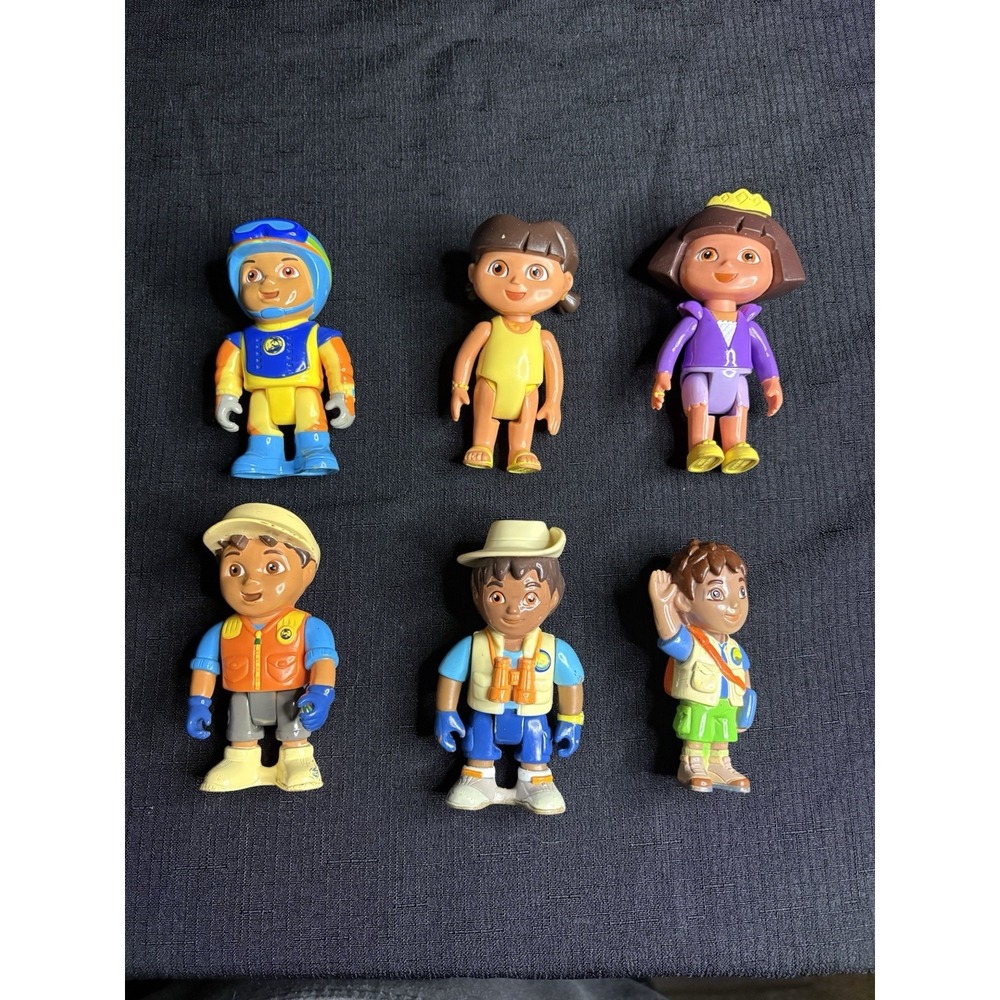Mattel Dora The Explorer & Diego Figurines Animated Adventures Action Figures